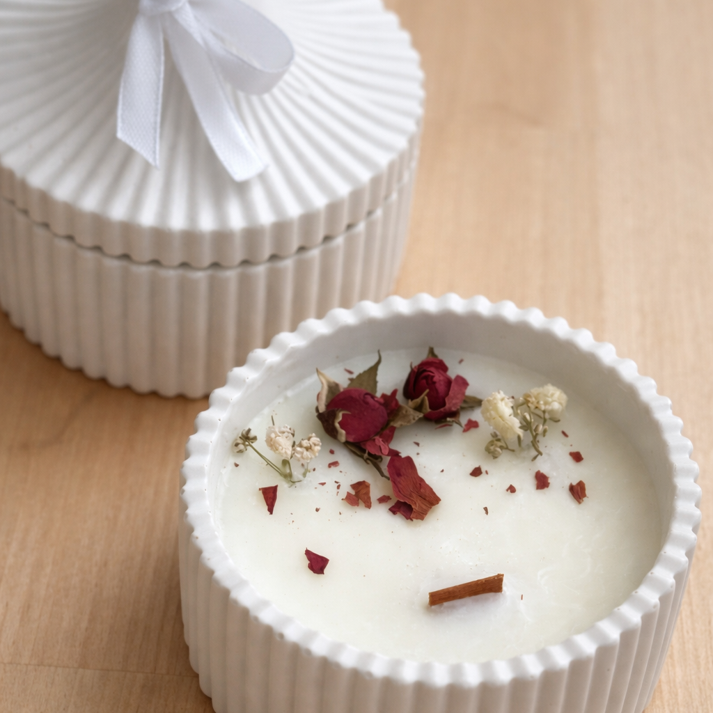 Personalized Bridal Favor Candles