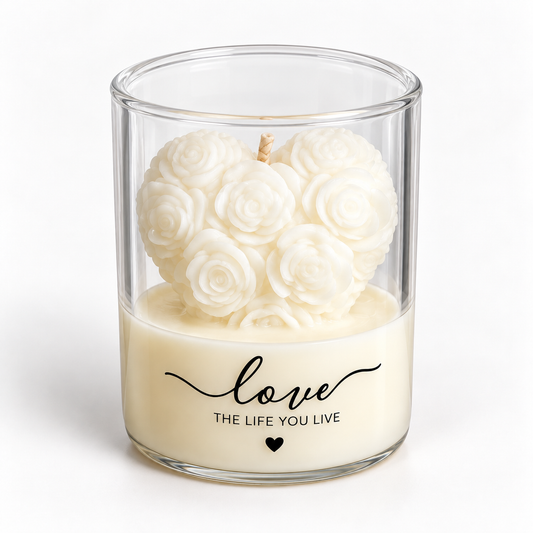 Love Candle – Peony Scented Gift Candle