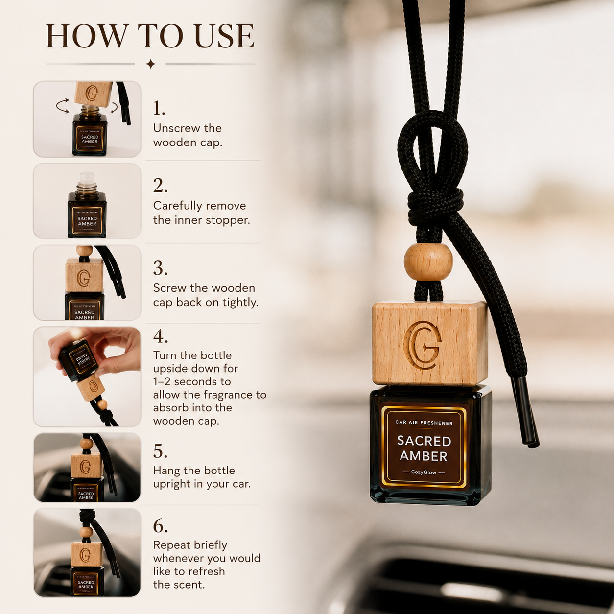 CozyGlow Car Air Freshener — 6 ml
